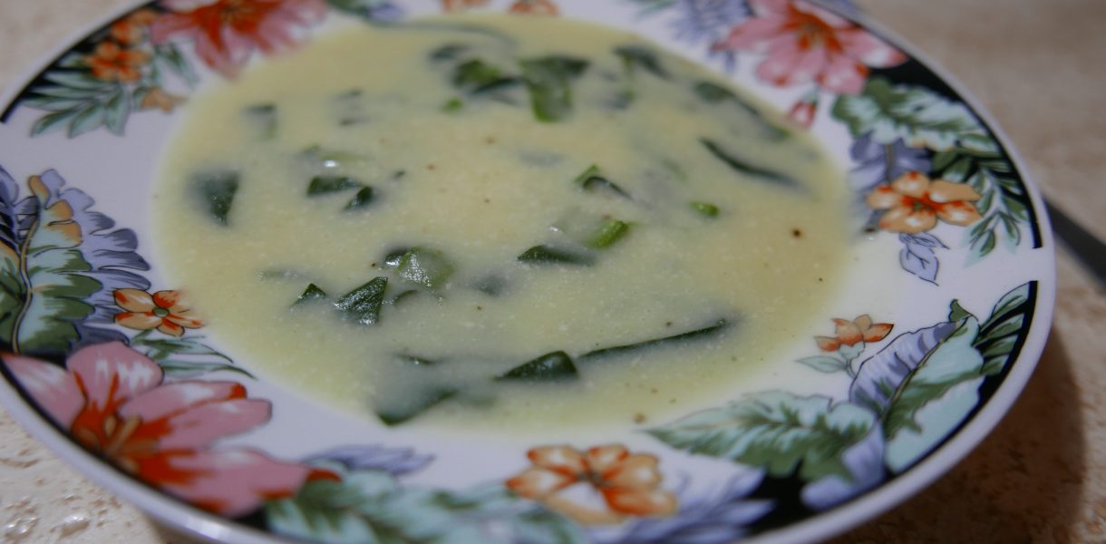 Potato chard soup