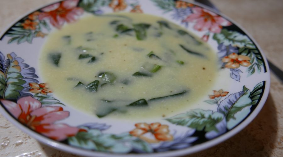 Potato chard soup